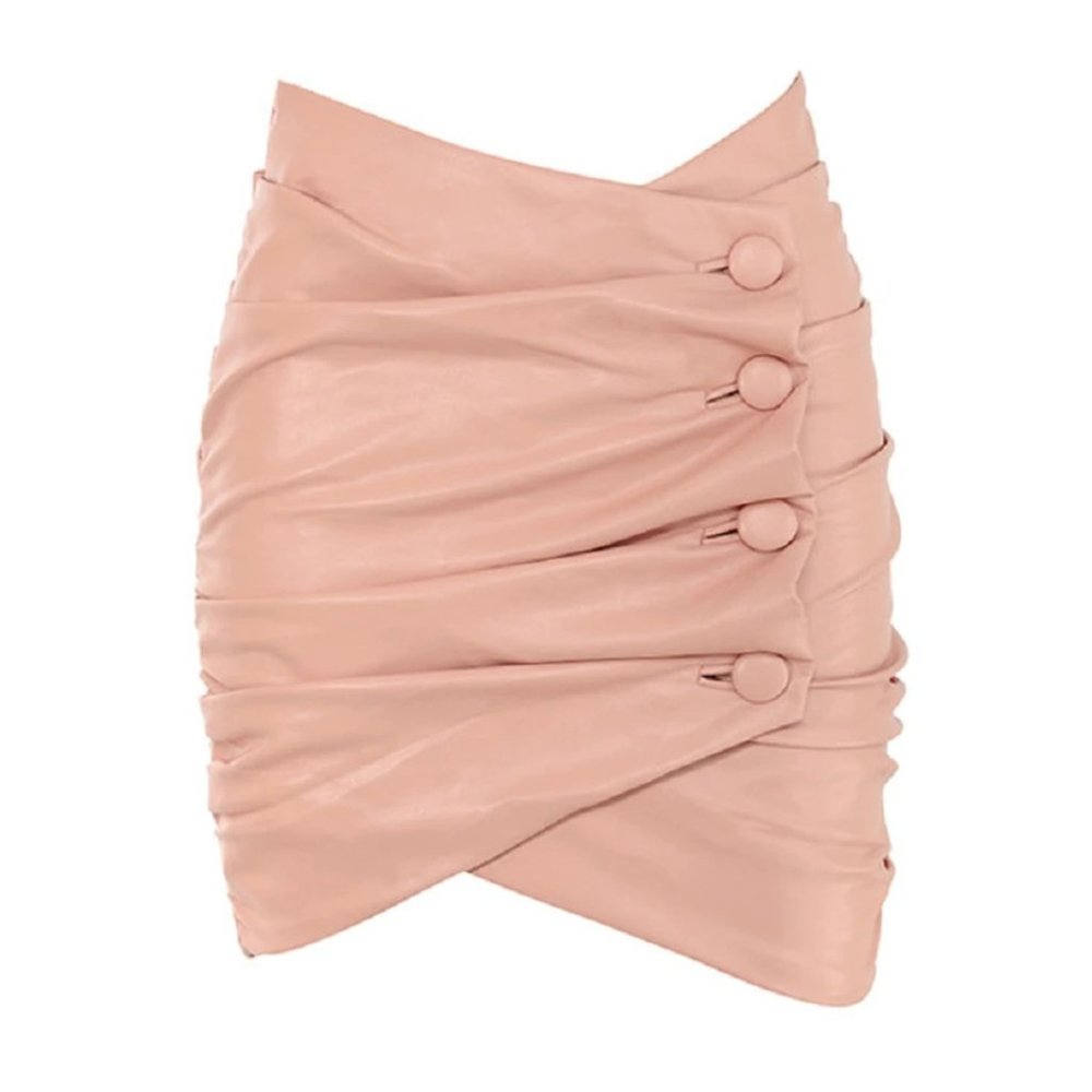 NWT Soft Pink Leather Dress Suit SIZE SMALL ONLY - Picture 7 of 9